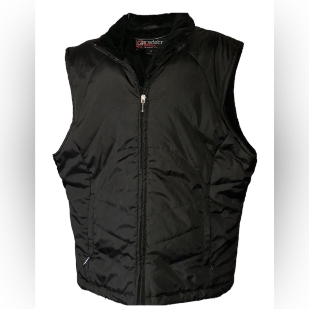 Predator fleece winter vest black vest size XL Predator vest outdoor vest​​​